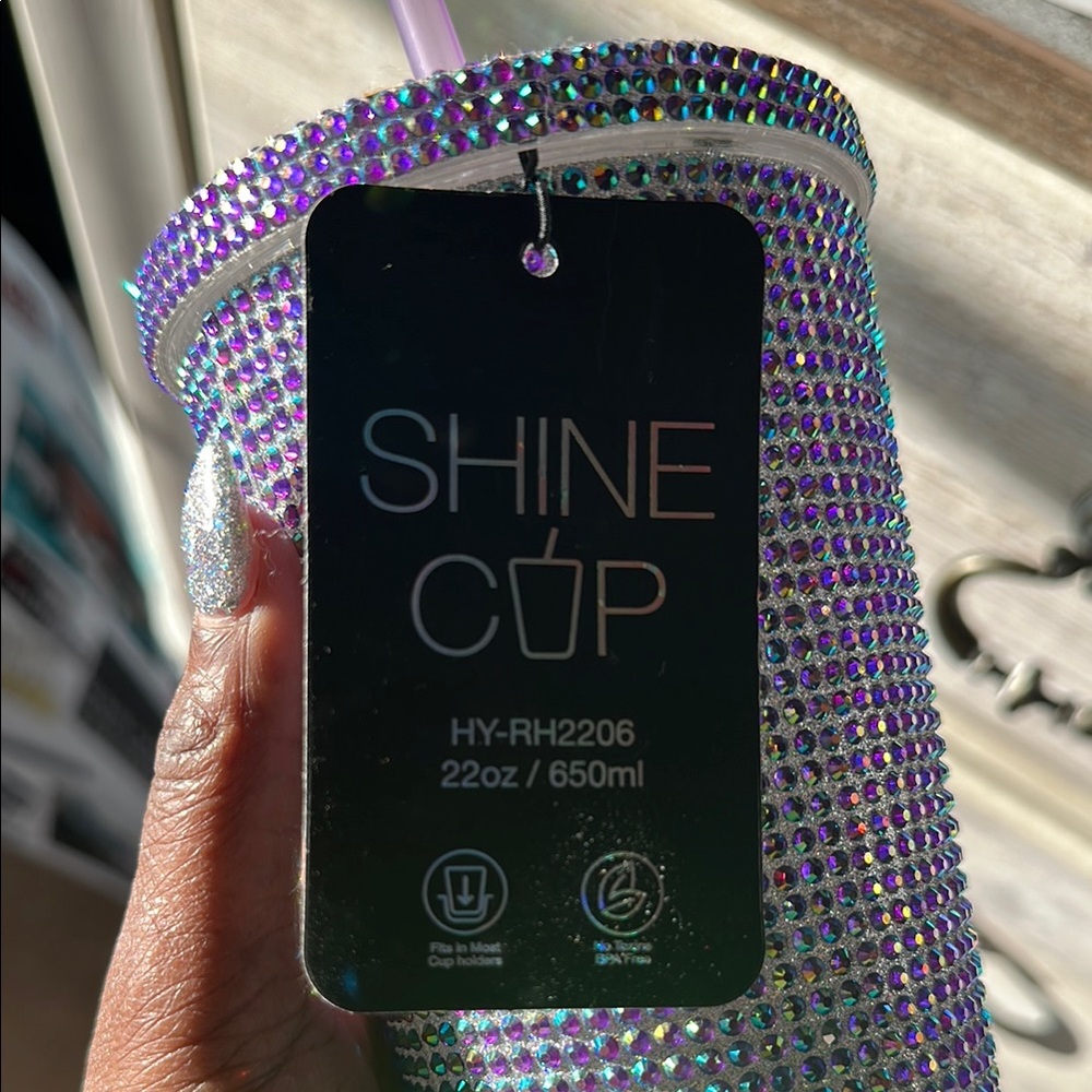 Shine Cup with Multicolor Rhinestones